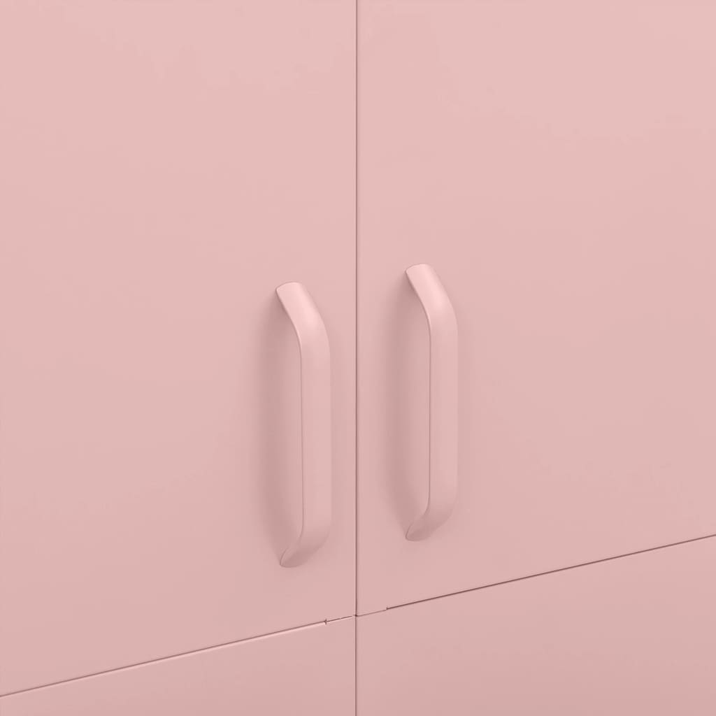Pink Wardrobe 90 x 50 x 180 cm Steel