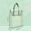 Large-capacity Portable Transparent Waterproof Handheld File Folder, Retractable File Storage Bag, PVC Self-adhesive File