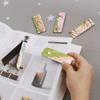5pcs/set 4.7inch Magnetic Bookmark Set Multicolor Foldable Reading Page Label Holder Waterproof Cardboard Book Marks