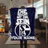 1pz Coperta in Flanella Personalizzata con Nome e Motivo FC Schalke 04 Adatta a Tutte le Stagioni per Arredamento Casa Calore e Comfort Regali Regalo Festivo_xia
