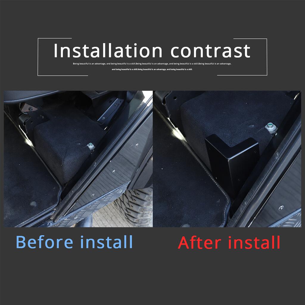Metal Rear Seat Base Angle Cover Trim For Land Rover Defender 04-19