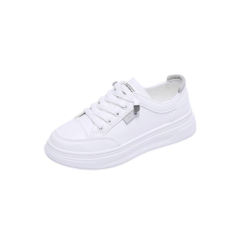 Skateboarding Shoes Non-Slip Casual White Skate Sneakers Female Luxury Shoes Little Shoes Women's Versatile Thin Casual Thick So