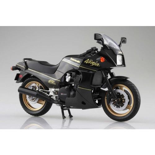 Aoshima Bunka Kyozai (AOSHIMA) Skynet 1/12 Scale Complete Kawasaki GPZ900R Motorcycle, Black/Gold