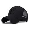Hat Summer Embroidery Letters Breathable Duck Tongue Cap Female Sports Sun Hat Male Casual Outdoor Mesh Baseball Cap