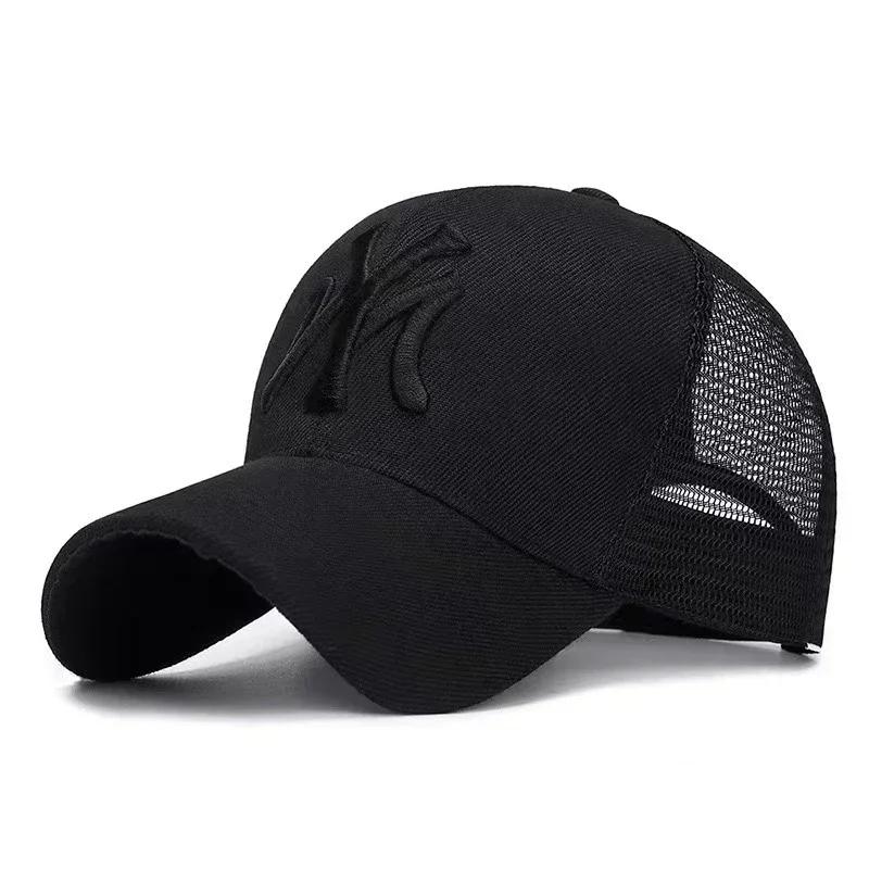 Hat Summer Embroidery Letters Breathable Duck Tongue Cap Female Sports Sun Hat Male Casual Outdoor Mesh Baseball Cap
