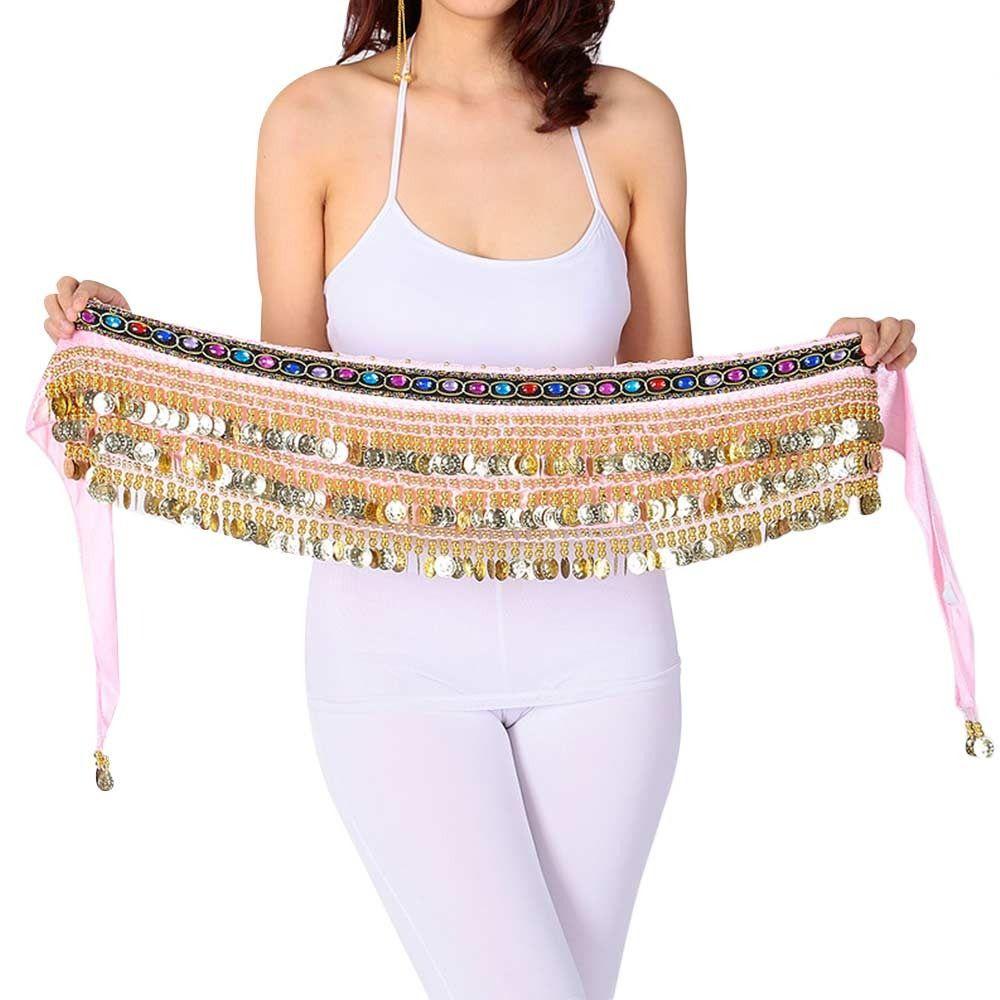 Strass Hüfttuch Quasten Taillenkette Glänzender Tänzerrock Frauen