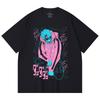 230 Gsm 100% Cotton Dandadan V17 Jiji Black Print Unisex Heavy Cotton T Shirt