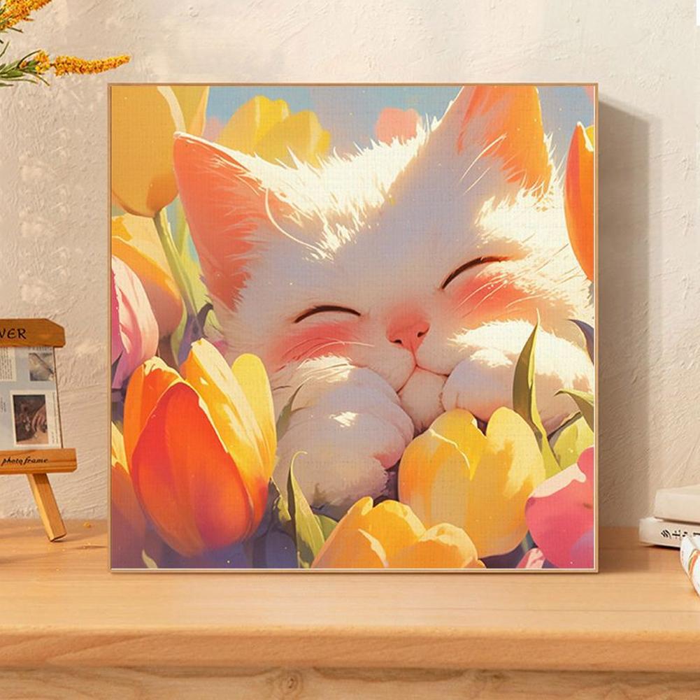 DIY Frame Painting By Numbers Kit Drawing Coloring Gift Painting By Numbers Cat Home Decorations Gift For Kids