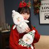 Adorable Plush Christmas Snowman Decoration Cute Stuffed Toy For Kids And Girlfriends