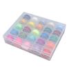 25Pcs Prewound Bobbin Thread Assorted Colors with Storage Case Sewing Machine Accessories
