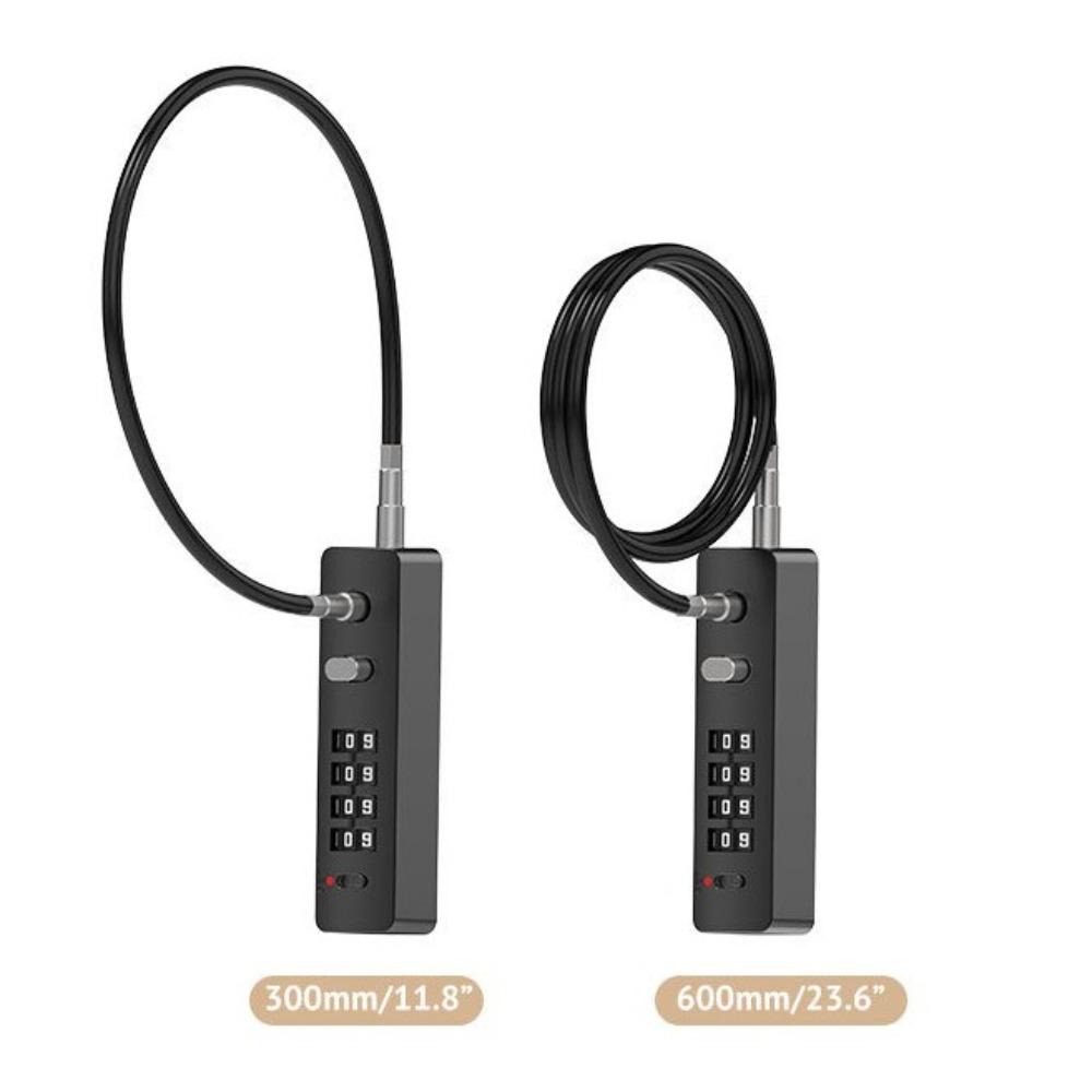 Anti-theft Password Padlock 4 Digit Combination Door Locker Useful Cable Lock  Hardware Accessories