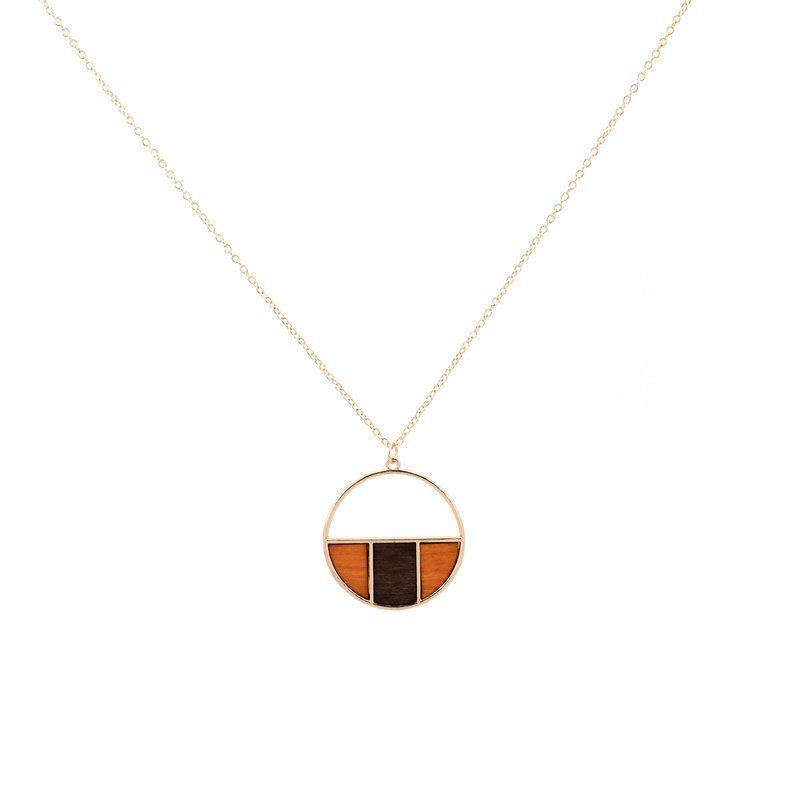 

Simple European and American Style Women s Wooden Pendant Necklace Ornament Section B