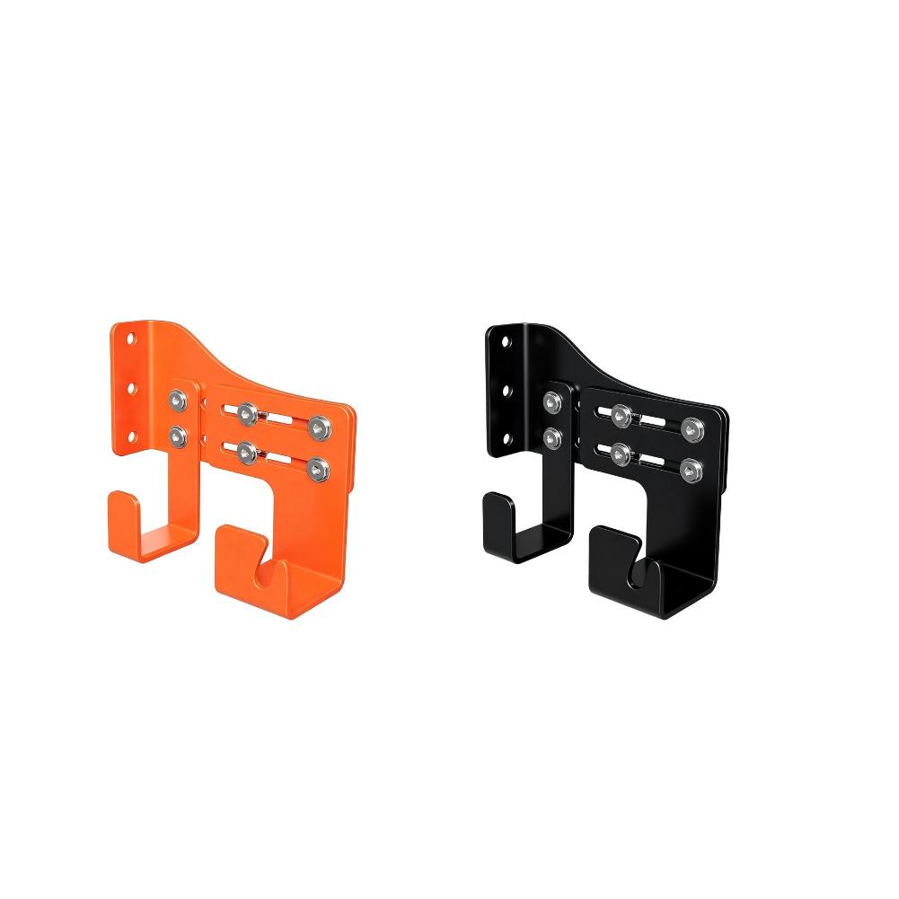 Chainsaw Holder with Heavy Duty Adjustable Wall Mount and Double Hook for Reliable and Safe Storage in Workspaces