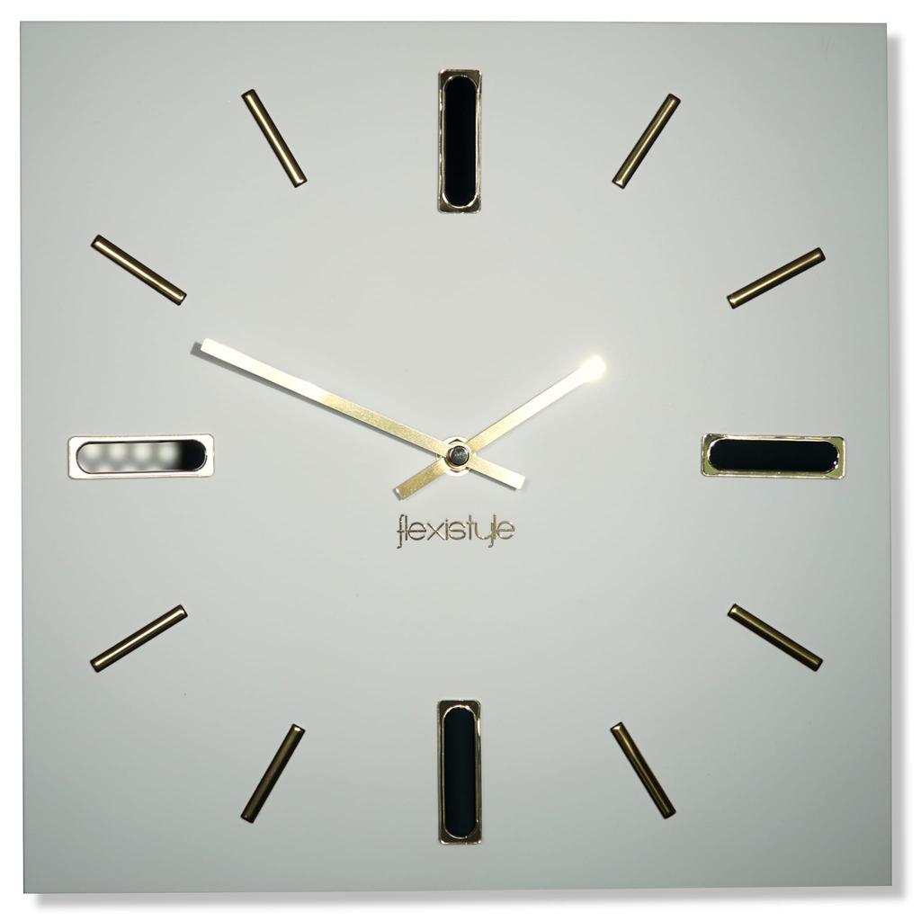 Modern wall clock white brilliant 30cm