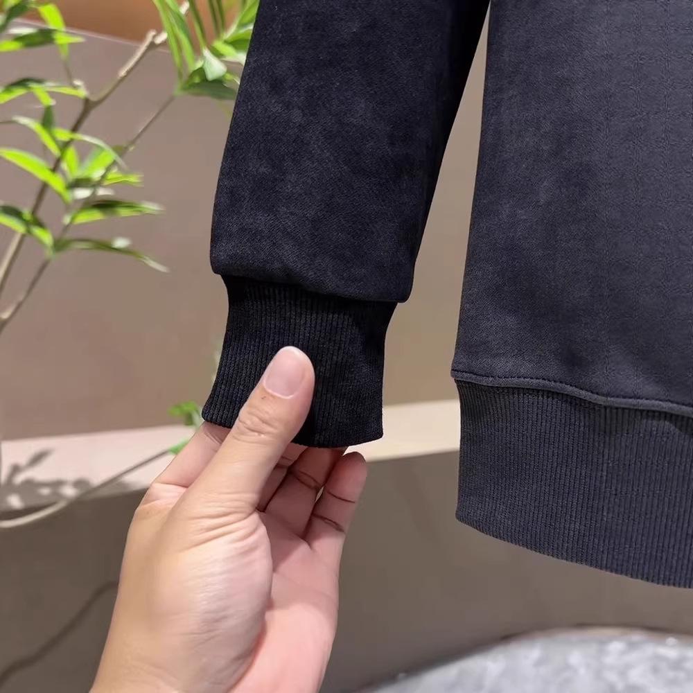 Trendy brand slim-fit pullover fleece long-sleeved top and clothing bottoming shirt Korean version sweater men's 2025 new model