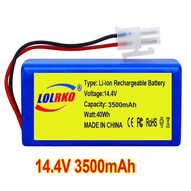 14 .8v 12800mah 14 .4v 9800mah Lithium Battery for Ilife A4 A4s V7 A6 V7s Plus Robot Vacuum Cleaner Ilife 4s1p Real Capacity