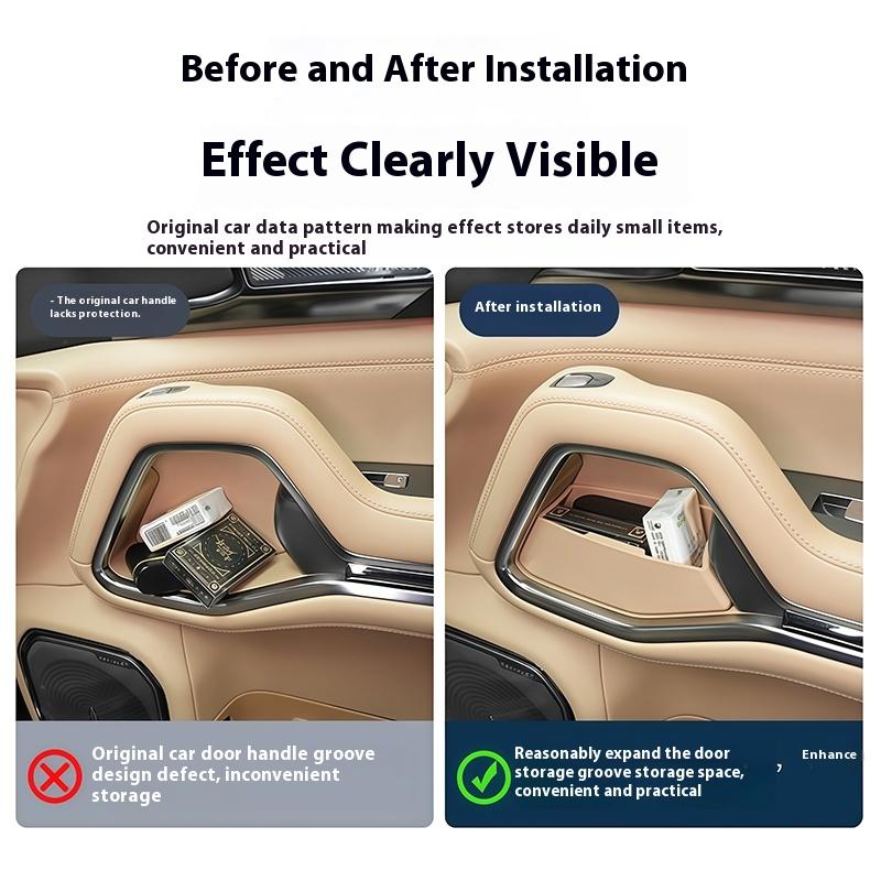 For BYD Formula Leopard 8 Door Inner Handle Storage Box Door Slot Organizer Tray Silicone Pad Modification AccessoriesGood Product