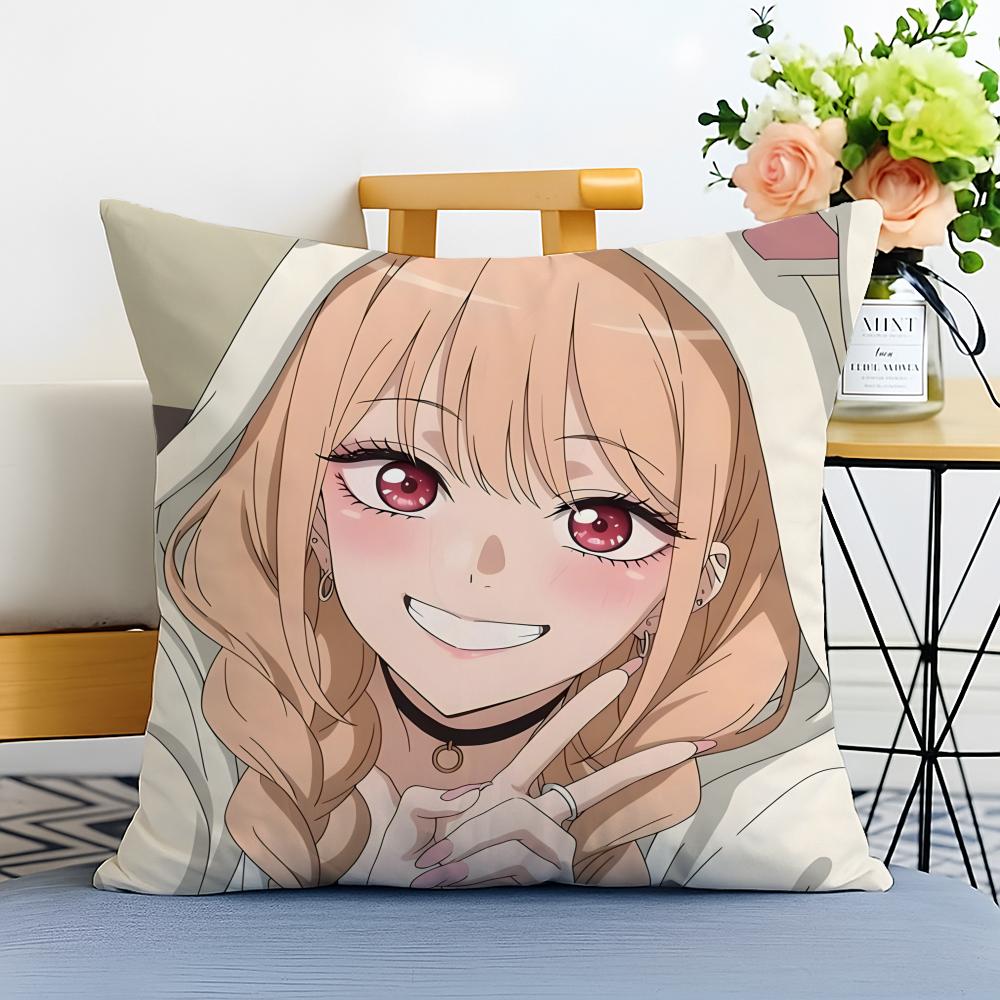 Fashion Nice Anime MMy DressUp Darlings Girl Cushion Cover Washable Linen Pillowcase Soft  for Sofa Bed Cozy Home Room Decor