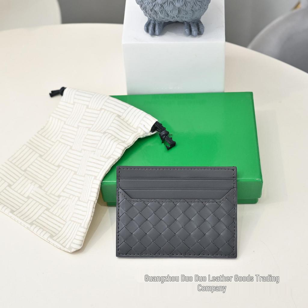 Premium Ultra-Thin Genuine Leather Card Holder with Double-Sided Multi-Slot Design