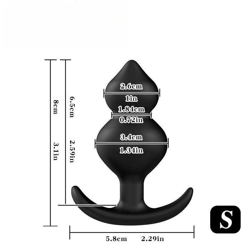 Analplug mit Stahlkugeln Buttplug Analkugeln Fetisch Männer Prostata-Massagegerät Sexspielzeug für Frauen Männer Analdilatator Buttplug