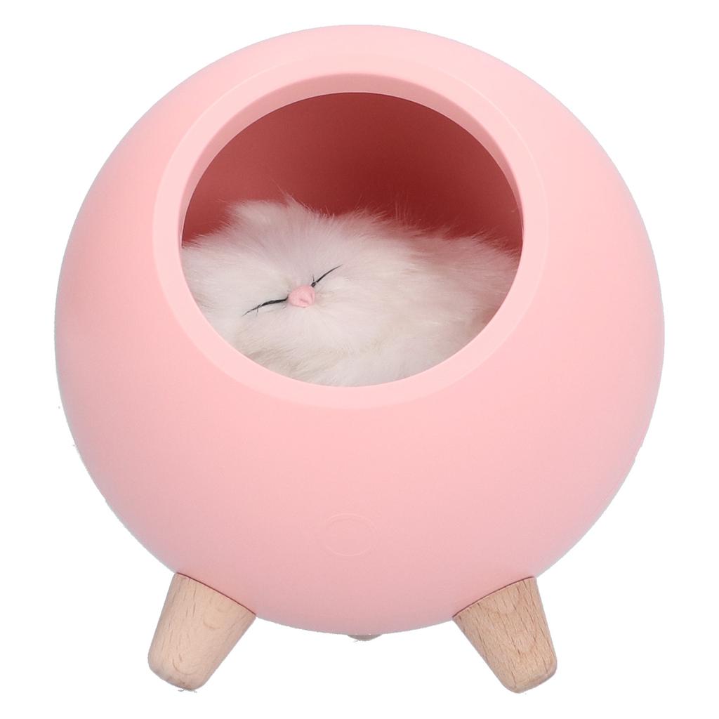 Cute Cat Touch Led Night Light with USB Cable Rechargeable Touch Dimming Cat House LED Night Light