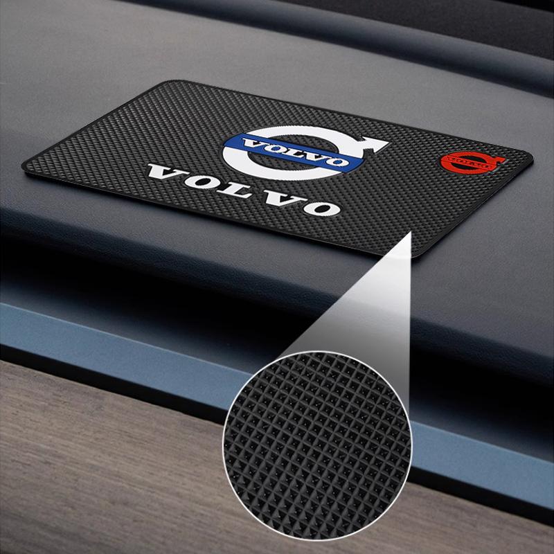 fhsxa1 Car Anti-Slip Mat Interior Dashboard Silicone Mat Car Badge Sticky Mat Suitable for Volvo S80L XC60 XC90 S40 S60 S80 V40 V50 V60