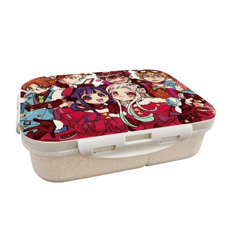 Anime Cartoon Toilet-Bound Hanako-kun Printed Wheat Straw Lunch Box