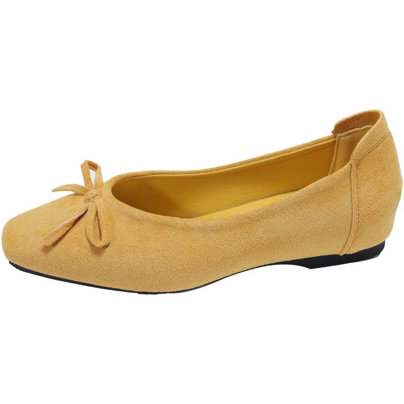 Inner height increase square head French red bow single shoes women's shoes 2025 new spring versatile Mary Jane shoes women's