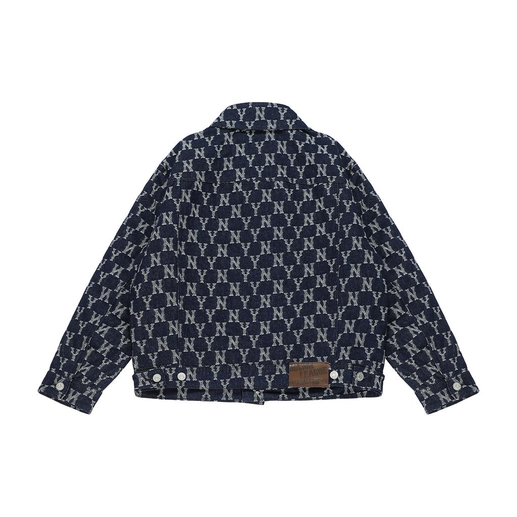 New MLB Jacket Unisex Dark Marine Blue 3ADKM0124-50NYD