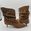 Eilyken 2026 Nuovi Stivali Invernali Corti alla Caviglia Pieghettati a Punta Donna Retro Eleganti Designer Femminili Botas