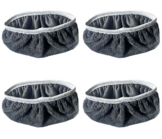 1/4Pcs Wet & Dry Cleaning Cloths Durable Absorbent Sponge Microfiber Mop Pads Flat Mop Head Washable Mop Cloth Reusable Sweepin