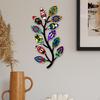 Colorful Metal Tree Branch Sign--Sculpture Iron Art Ornament Silhouette for Living Room Bedroom