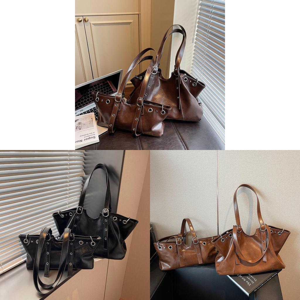Borsa Tote Minimalista Urbana in PU con Chiusura a Zip per Uso Quotidiano