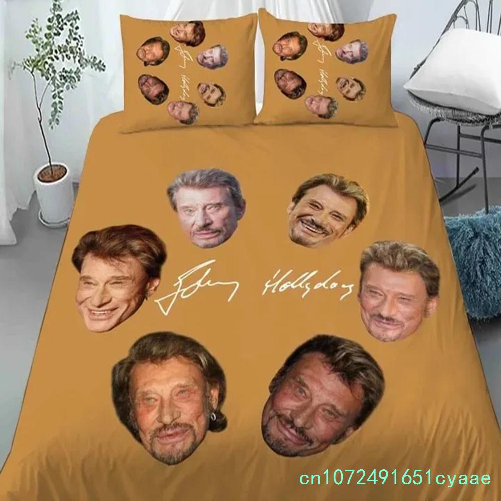 Johnny Hallyday Bedding Set For Bedroom Soft Modern Bedspreads Comefortable Kids Duvet Cover Quilt Cover And Pillowcase