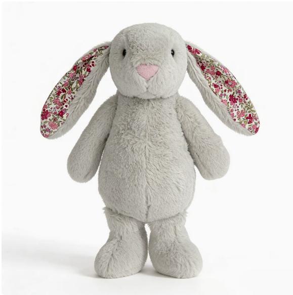 Juguete de Peluche de Conejo Floral Adorable de 23 cm Muñeco de Conejo Relleno Suave Abrazable con Orejas Florales Regalo de Cumpleaños para Niña Coleccionistas de Peluches