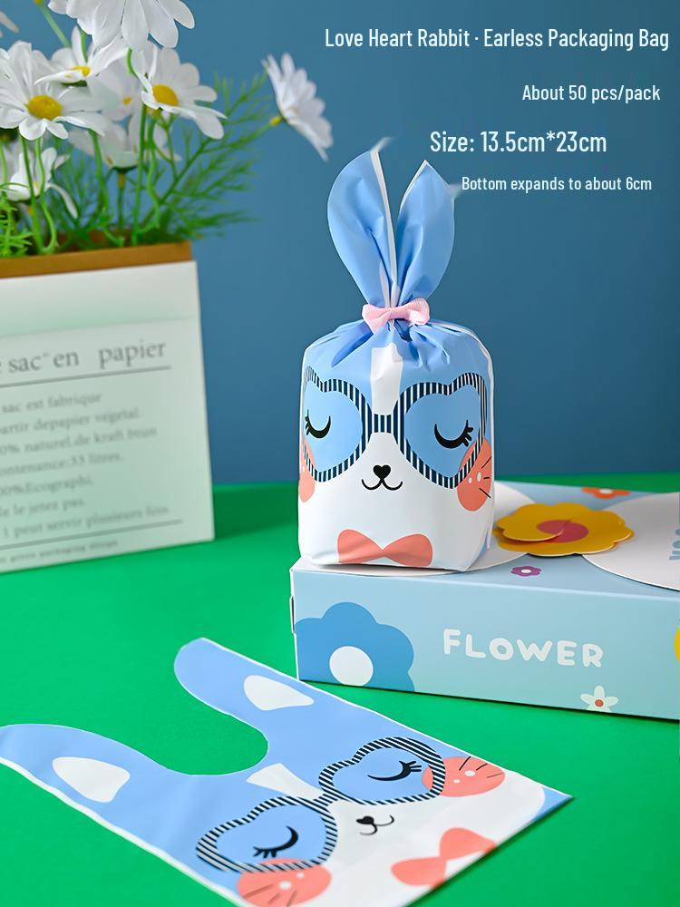 Cute Rabbit Ears Gift Bag for Candy, Cookies & Snacks