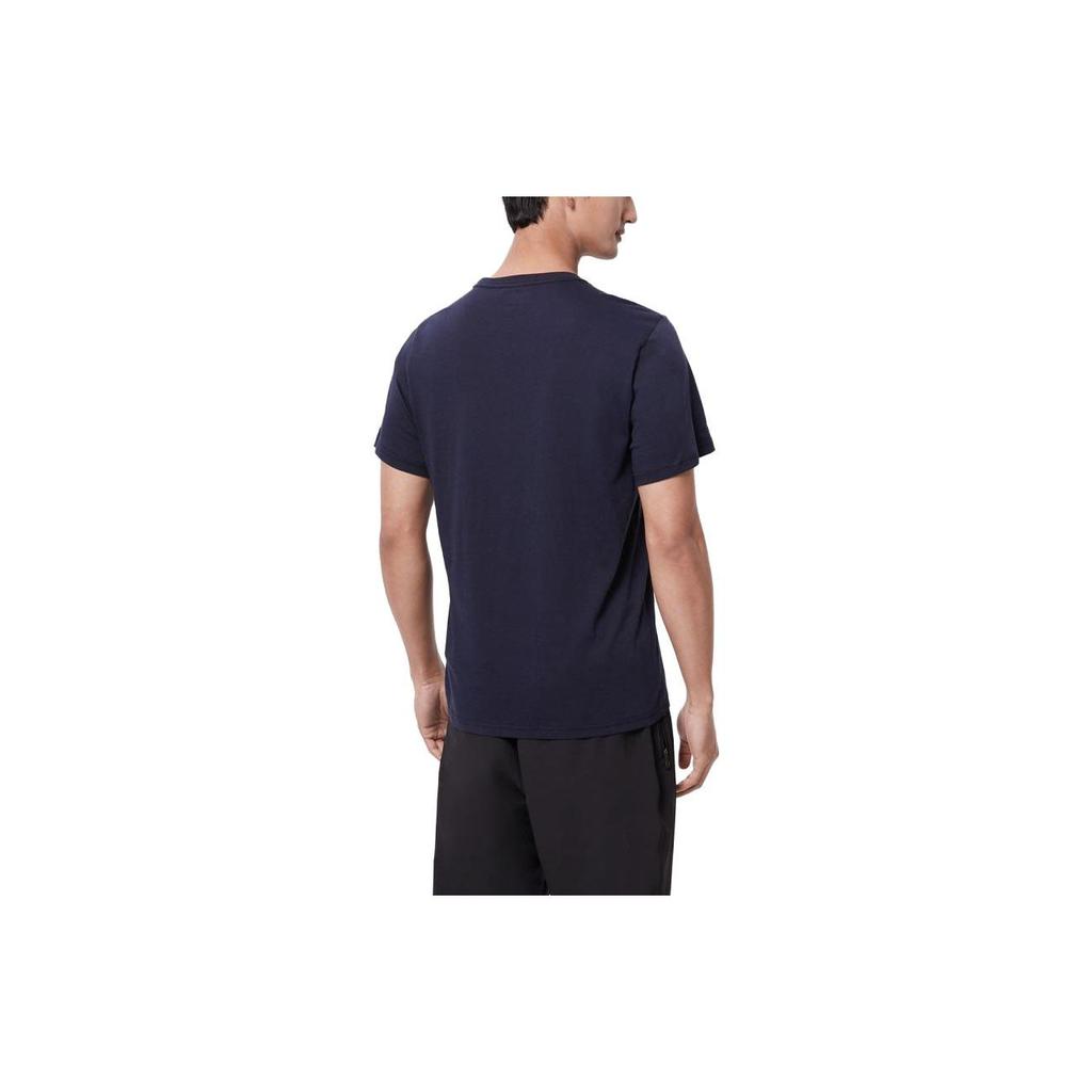 Columbia Letter Logo Printed Outdoor Casual Crew Neck Short Sleeve T-Shirt Men Tops Blue AE0403-467
