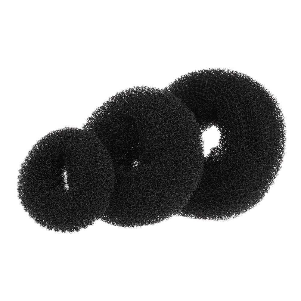 3PCs New Fashion Women Lady Magic Shaper Donut Bun Maker Hair Ring Accessories Styling Tool S M L