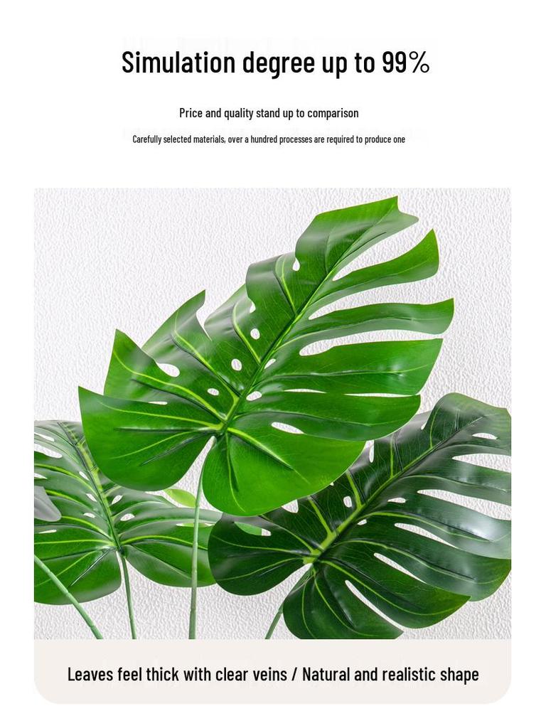 Monstera Bionic Bonsai – Luxury Indoor Faux Floor Plant for Decor