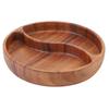 Nuts Storage Platter Tray Wooden Serving Tray Dessert Fruit Veggie Food Serve Plate for Party Family Dinner Holiday Home Warming