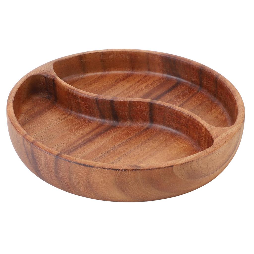Nuts Storage Platter Tray Wooden Serving Tray Dessert Fruit Veggie Food Serve Plate for Party Family Dinner Holiday Home Warming