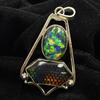 925 Sterling Silver 52 Ct Natural CERTIFIED Opal Fancy Pendant For Birthday Gift