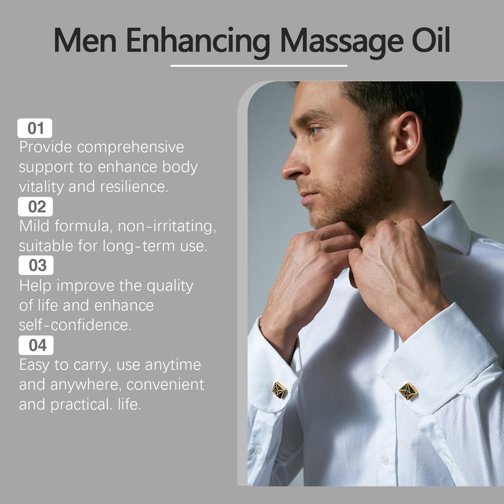Men Enhancing Massage Oil,Male Enhancement Oil,Massage Oil,Improve Endurance,Help Hormones,effectively Improve Size,10ml