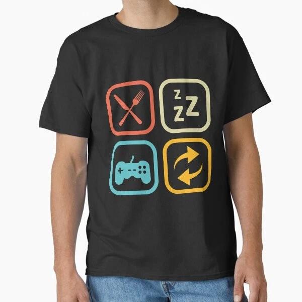 Eat Sleep Game Repeat Classic TShirt Made In UsaAus TShirt S2xl S