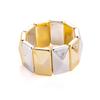 Personalized Square Gold And Silver Bracelet, Light Luxury And High-End Metal Style Simple Temperament Jewelry Women