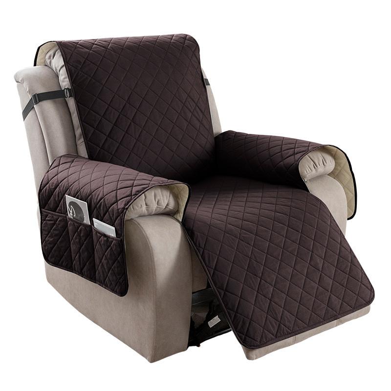 Universal Polyester Square Pattern Sofa Cushion For Single Double Triple Seat Lounge Chair Protector