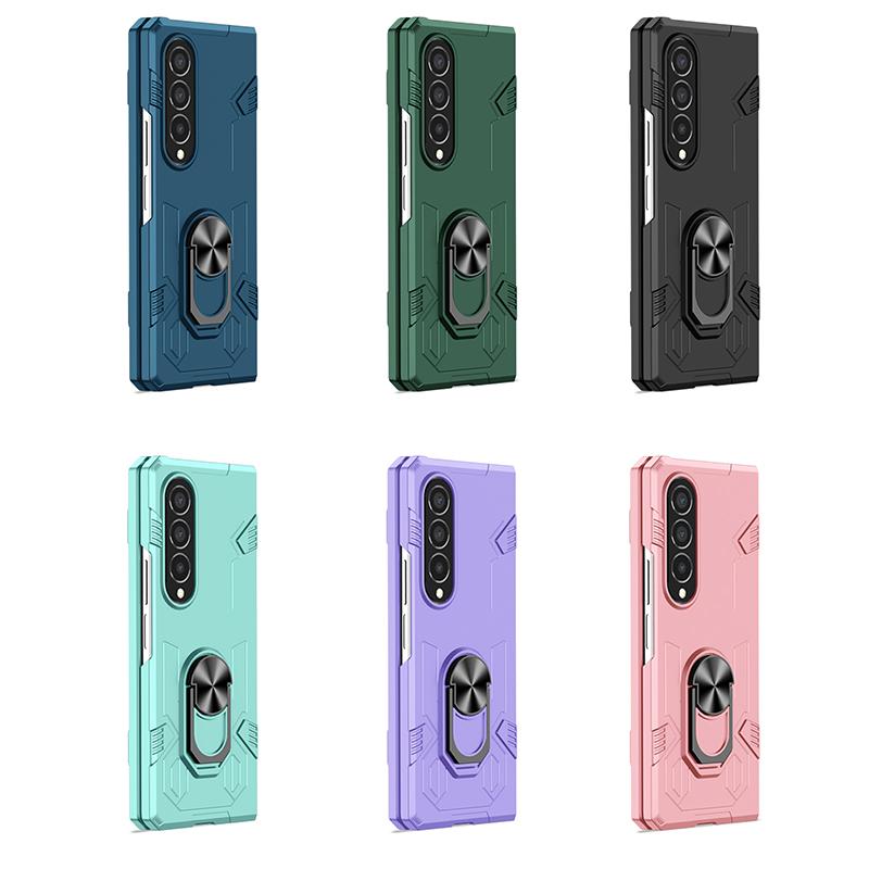 Für Z Fold4 Fold3 Hülle Samsung Z Fold 2 1 Anti Impact Stoßfest Anti Scratch Mecha Cover Case Schwarz Grün Blau