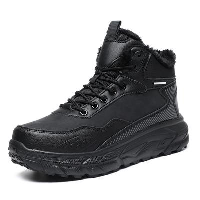 Moda Nuevos Botas de Nieve de Invierno para Hombre Zapatillas de Cuero Impermeables Súper Cálidas Botas para Hombre para Exterior Botas de Senderismo para Hombre Zapatos de Trabajo Talla Grande 48