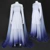 Frozen 2 Elsa Princess Dress COS Suit Elsa Gradual Change Mesh Dress Stage Performance