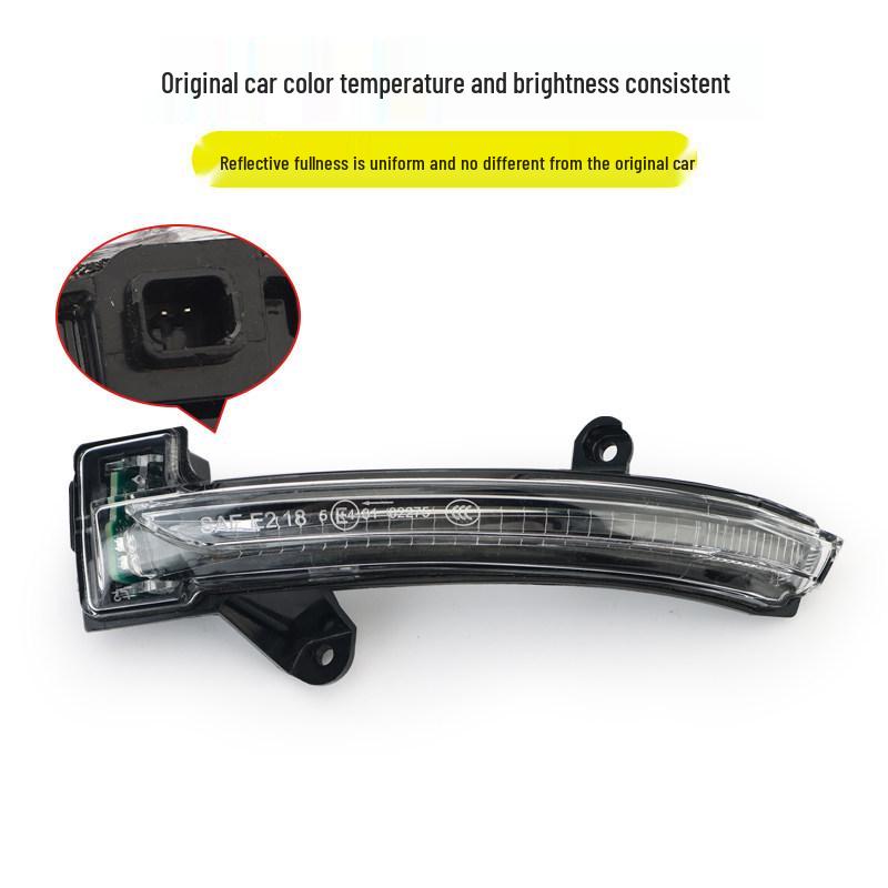 Compatible Rearview Mirror Cover with Camera, Frame & Turn Signal for 2019-2024 Nissan Altima